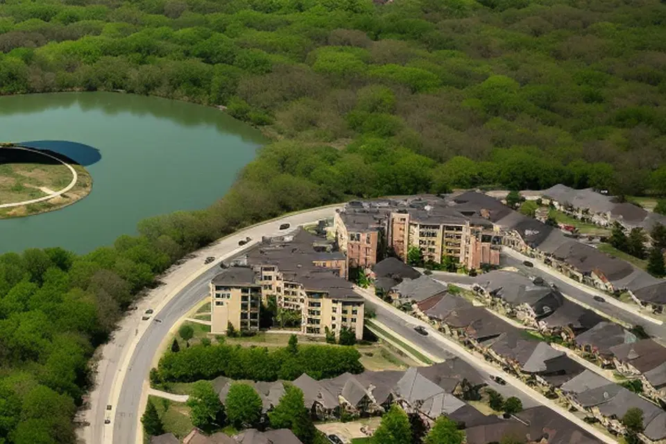 Frisco HOA Management Company - Aerial View Of Frisco TX Community